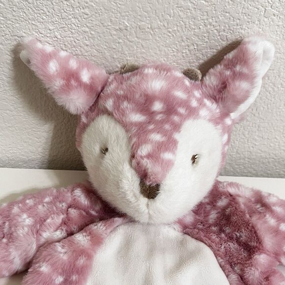 Douglas Baby Cuddle Toys Farrah Pink Fawn Sshlumpie Security Blanket Lovey 17" - Picture 6 of 13